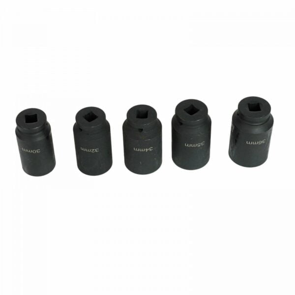 Set of 12-point long impact sockets 30 - 36 mm 5 pcs. - Image 3