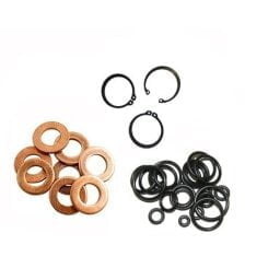 Tarpinės, sąvaržos, smeigės, kaiščiai ir kiti rinkiniai