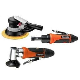 Pneumatiniai šlifuokliai/pjovikliai, jų priedai