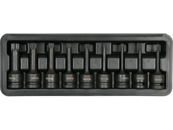 Smūginių antgalių rinkinys, 1/2" Spline M5-M18