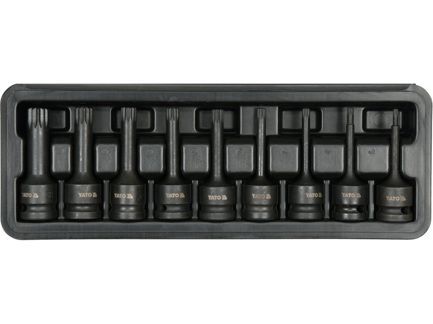 Smūginių antgalių rinkinys, 1/2" Spline M5-M18