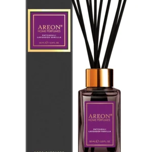 Namų kvapas su lazdelėmis AREON BLACK PATCHOULI LAVENDER VANILLA 85ml
