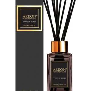 Namų kvapas su lazdelėmis AREON BLACK VANILLA 85ml