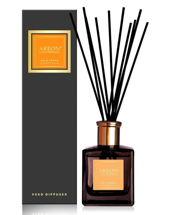 Namų kvapas su lazdelėmis AREON BLACK GOLD AMBER 150ml