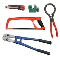 Pjovikliai, pjūklai, vielos ir kabelio žirklės