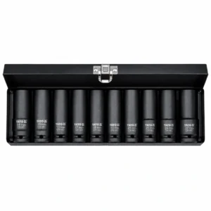 Ilgų smūginių 6-kampių galvučių rinkinys 1/2 10-24mm