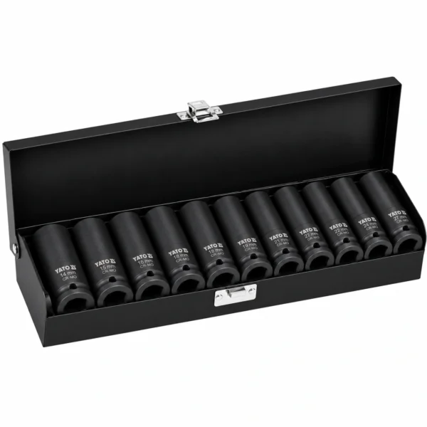 Ilgų smūginių 6-kampių galvučių rinkinys 1/2 10-24mm – nuotrauka 2