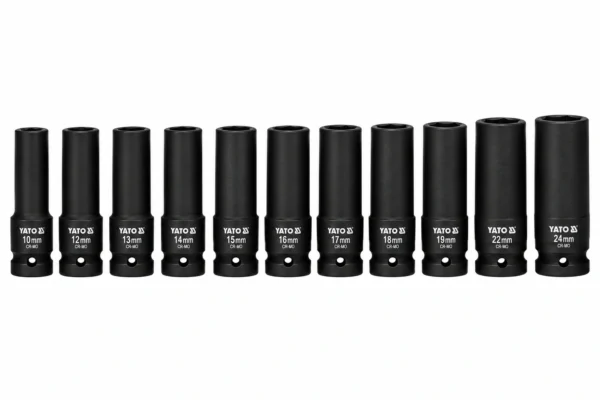 Ilgų smūginių 6-kampių galvučių rinkinys 1/2 10-24mm – nuotrauka 4