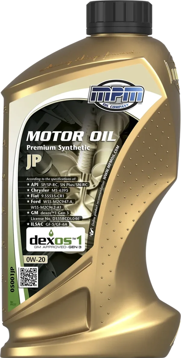 Alyva MPM Motoroil 0W-20 Premium Synthetic JP 1L