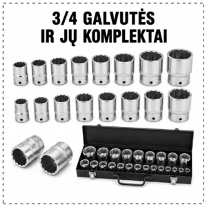 3/4" Heads and their sets