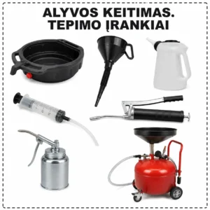 Oil change. Lubrication Tools