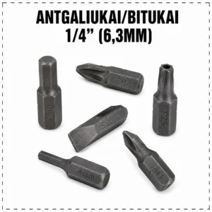 Dr. bits 1/4 (6,3mm)