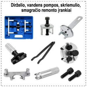 Keys for belt, water pump, pulley, flywheel
