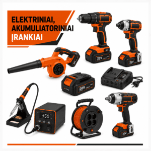 ELEKTRINIAI, AKUMULIATORINIAI ĮRANKIAI