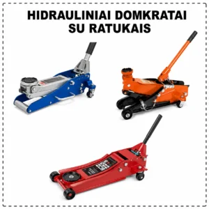 Hydraulic jacks with wheels
