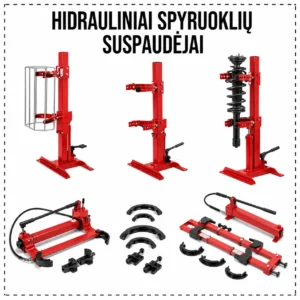 Hydraulic spring compressors