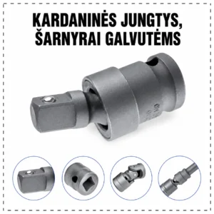 Cardan joints, joints for heads