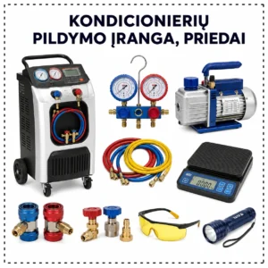 Air conditioner filling equipment, accessories