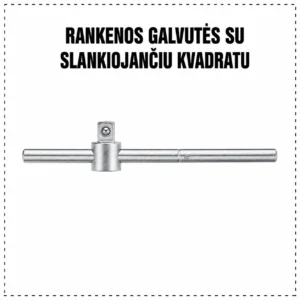 Handles for heads with sliding square