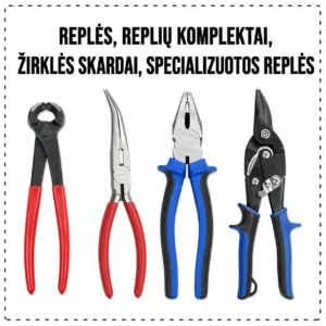 Pliers, sets of pliers, tin scissors, specialized pliers