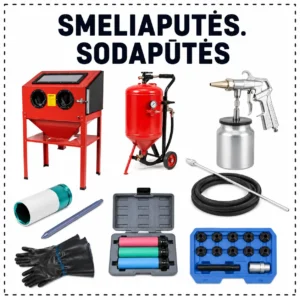 Sandblasters, tools for sandblasting, washers