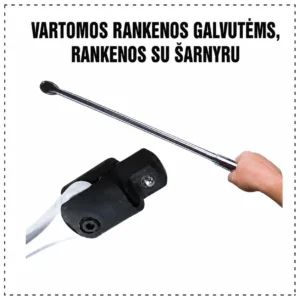 Handles are used for heads, handles with a hinge
