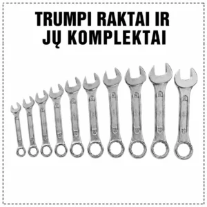 Short wrenches and sets